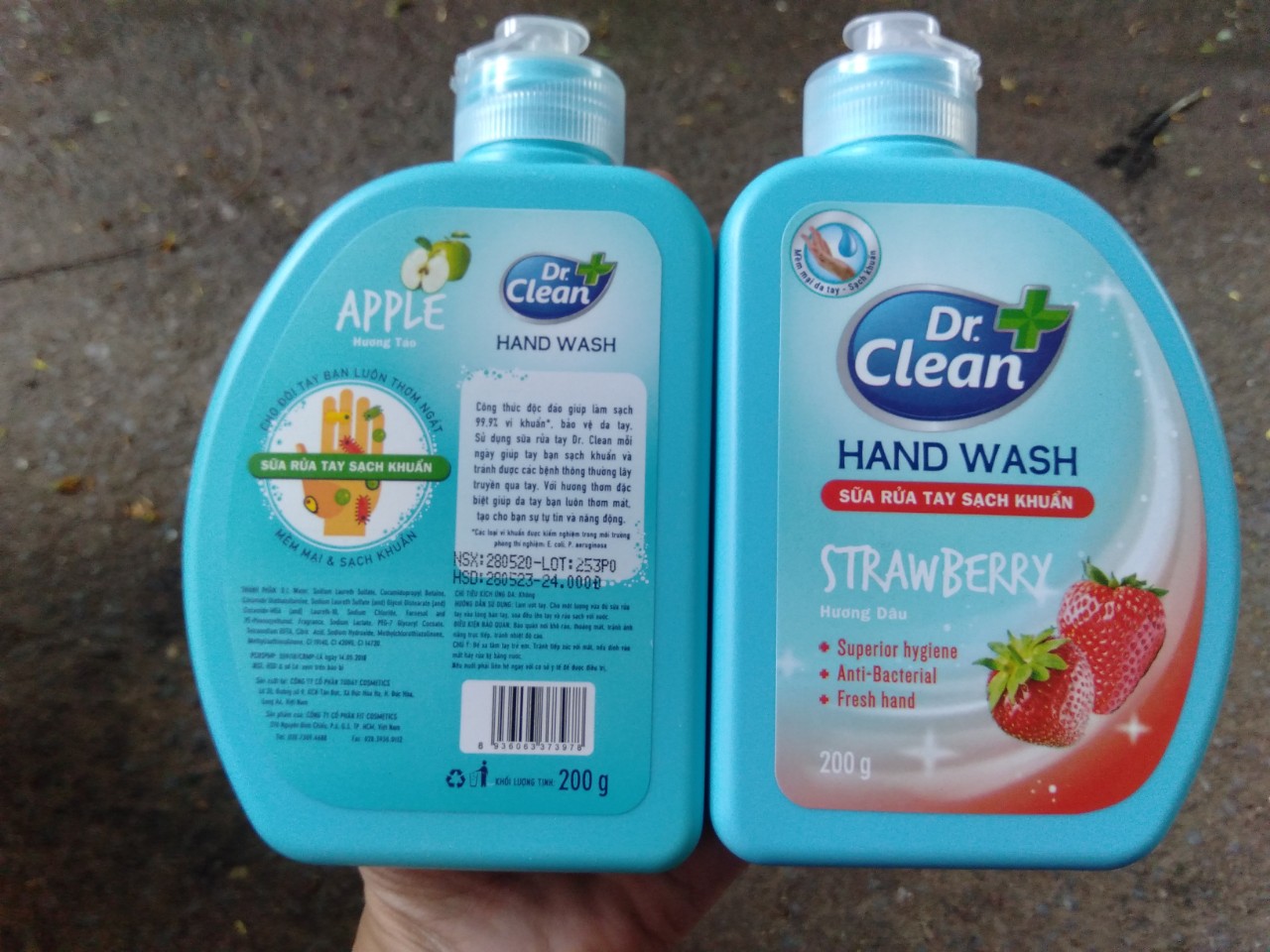2 Chai Nước rửa tay Dr Clean 200g