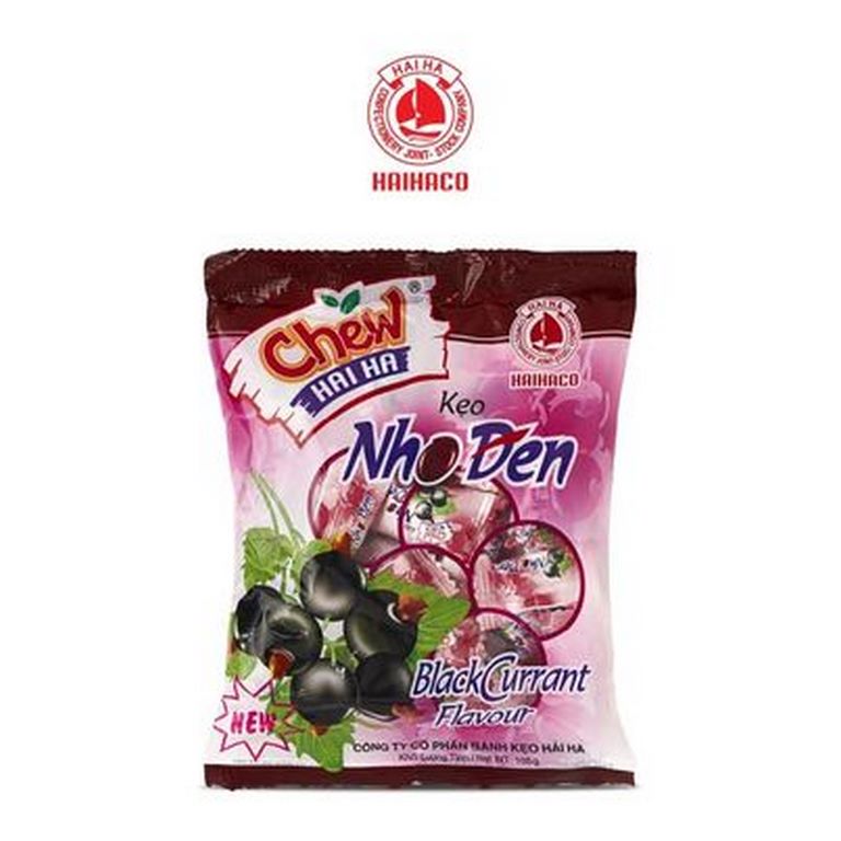 Kẹo mềm chew hải hà vị nho đen 105g