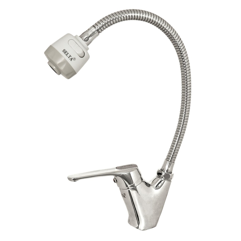 Vòi rửa bát selta ss-2002f nóng lạnh cần mềm