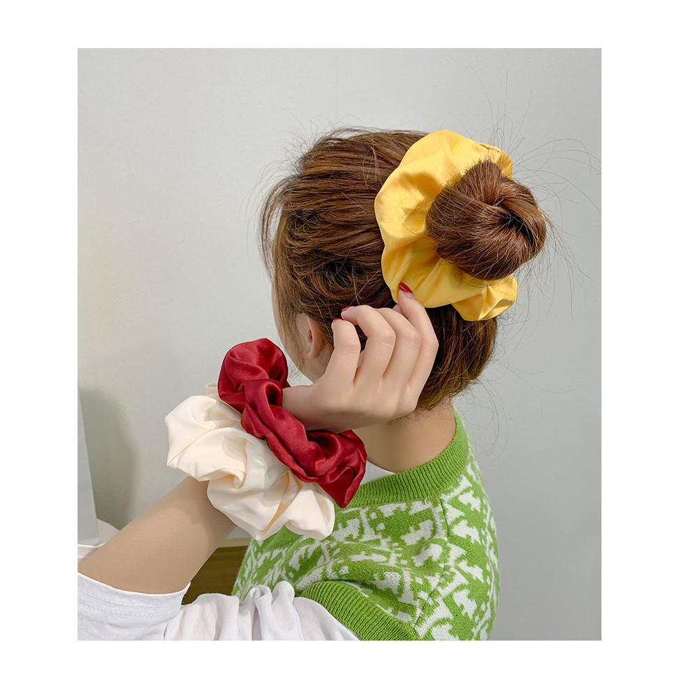 Cột tóc nữ phi bóng /scrunchies phi bóng cao cấp loại to