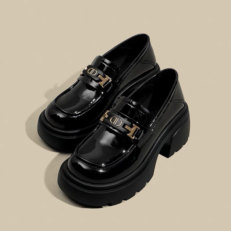 [SIÊU SALE NĂM MỚI] [FREESHIP + VOUCHER] Giày đốc nữ da cao cấp độn đế 7 cm Jo11( chân gầy mua lùi 1sz)