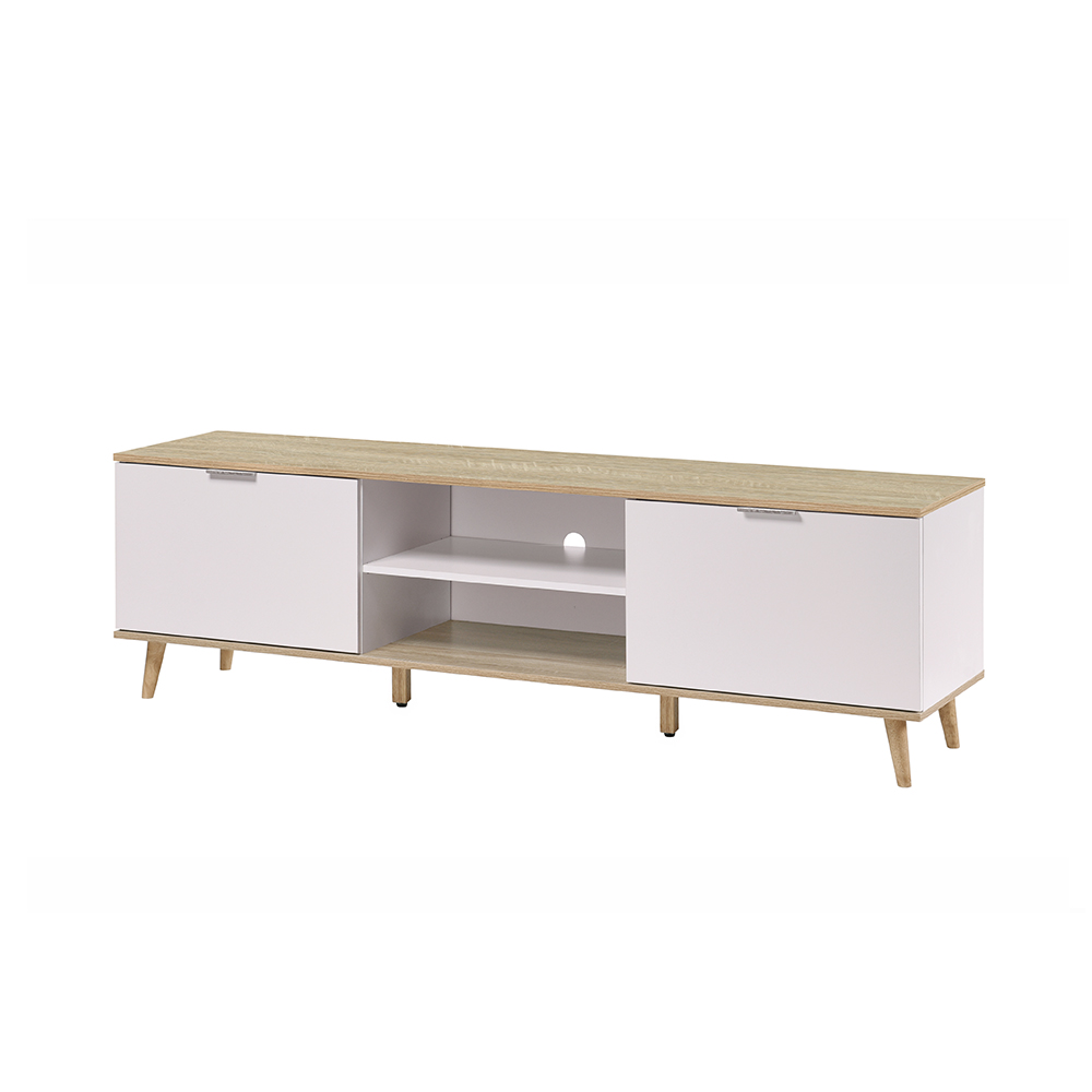 VHIVE Hamburg 1.6m TV (Oak White 160cm TV Console Sideboard
