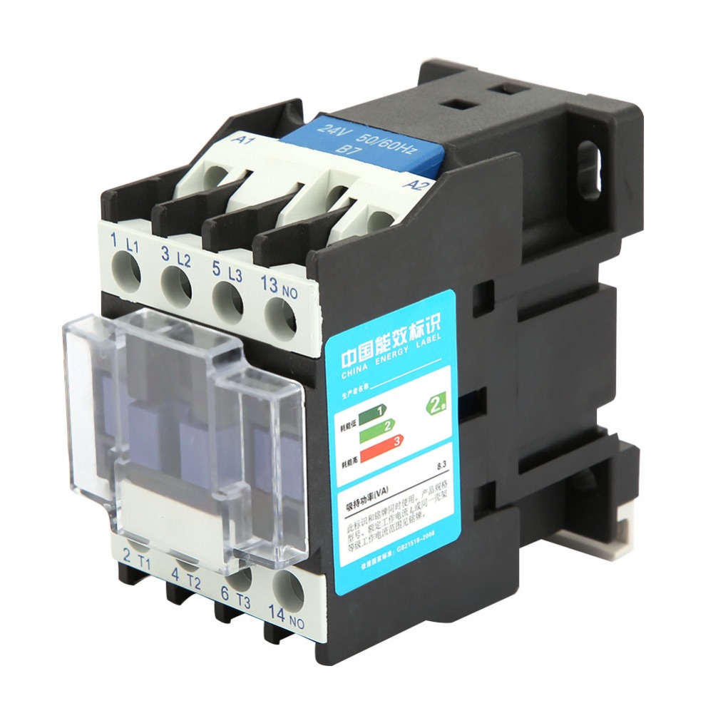 Rail Mount CJX2-1210 AC Contactor 12A 24V/36V/48V/110V/220V/380V AC ...