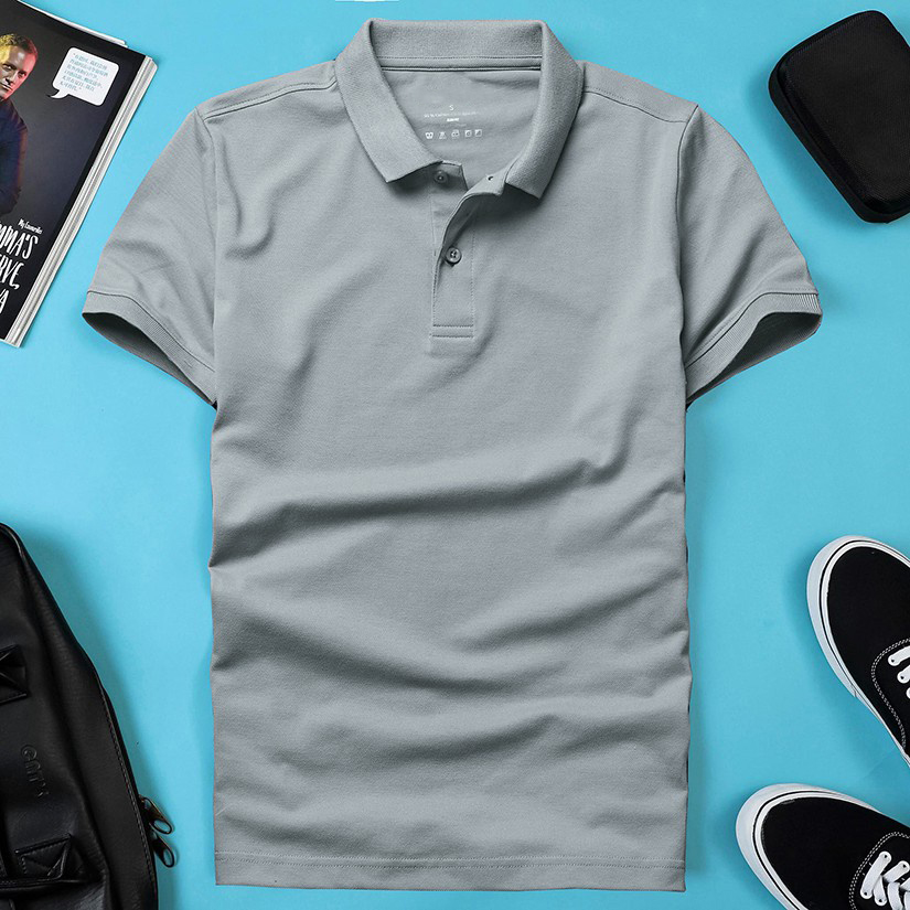 Áo thun nam POLO trơn vải thun mát cotton 4 chiều cao cấp ngắn tay cực sang trọng lịch lãm-PLO212