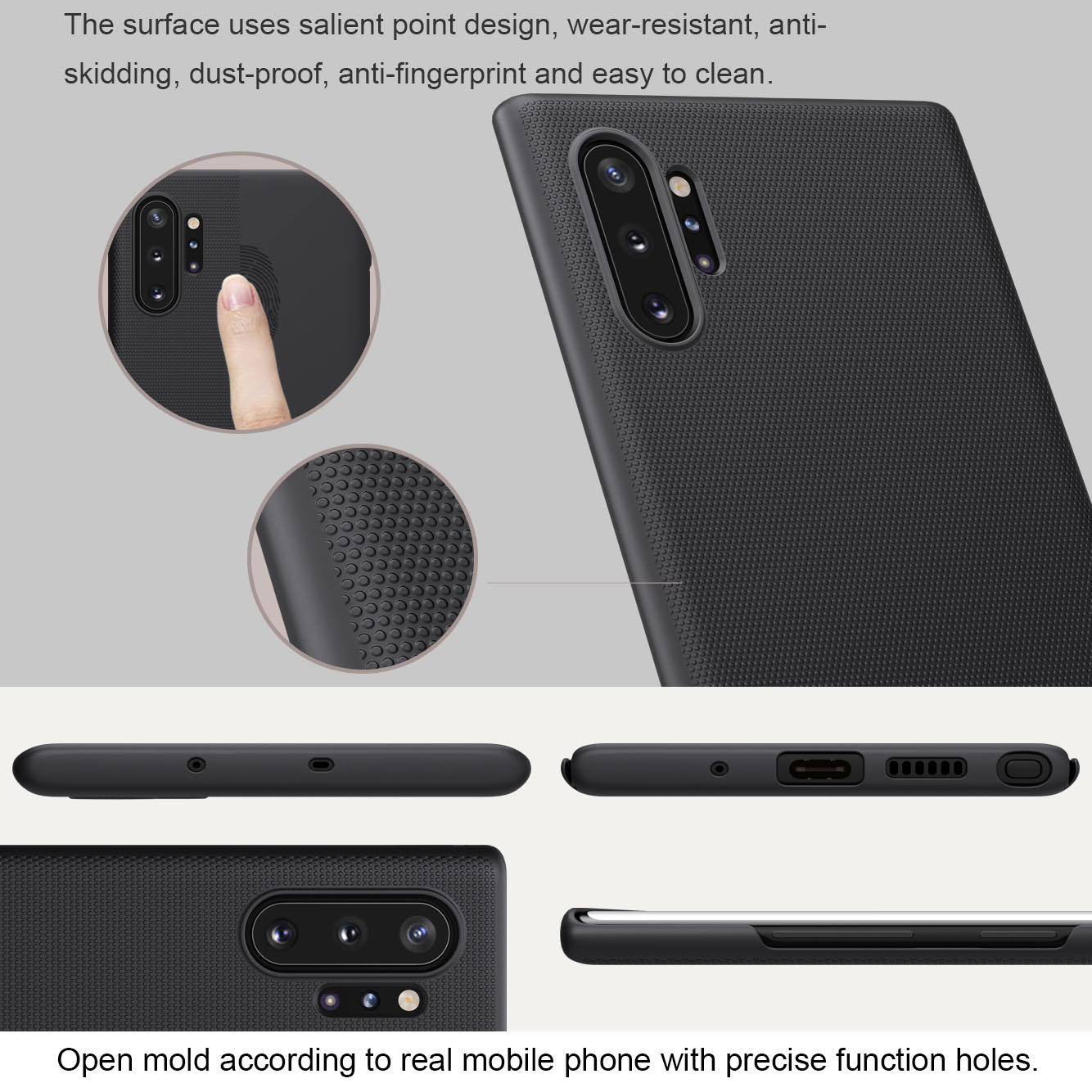Ốp lưng Galaxy Note 10 Plus Nillkin sần