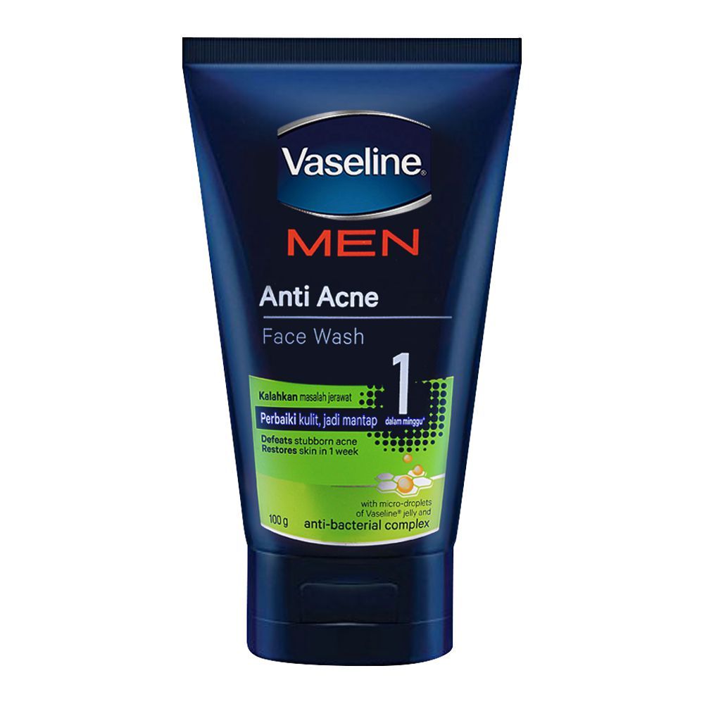 Sữa rửa mặt kiềm dầu ngăn mụn Vaseline Men Anti Acne Thái Lan 100G