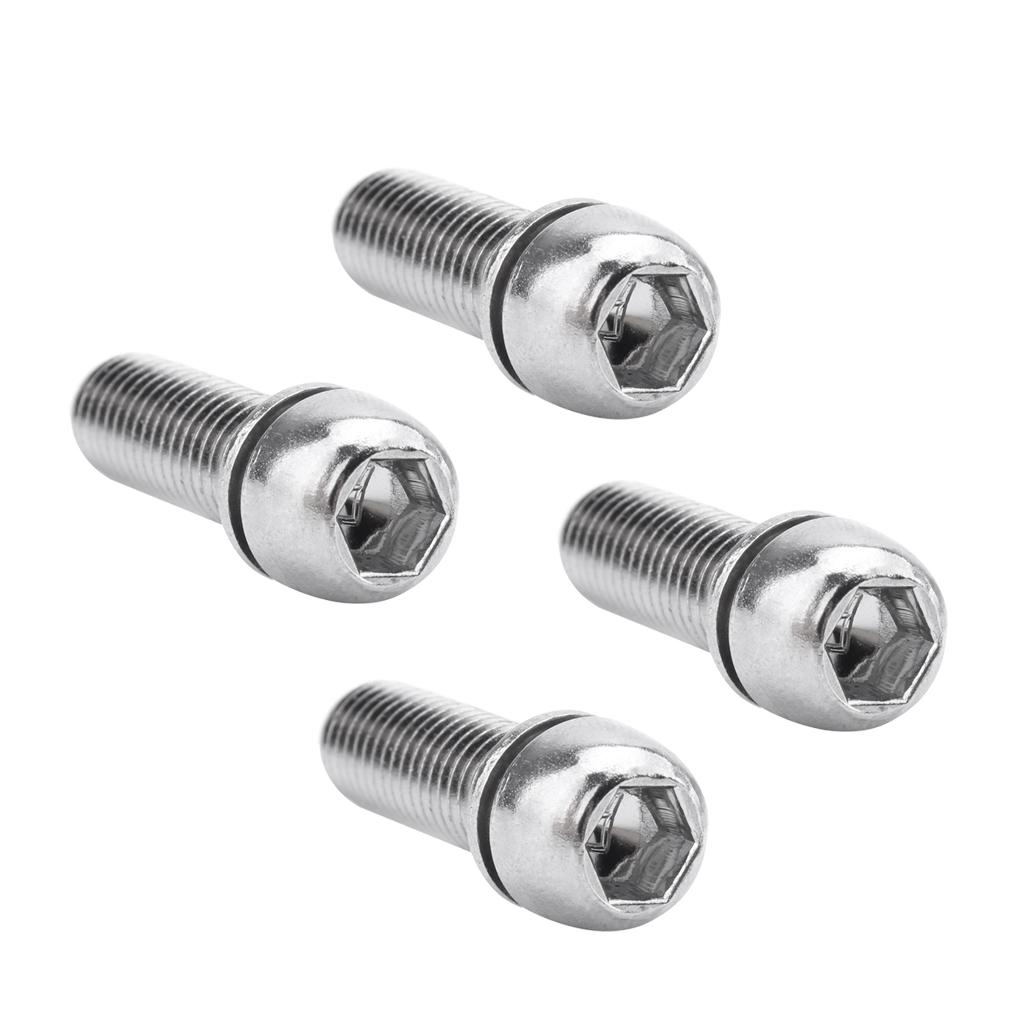 BNSTAR 8Pcs Bicycle Stem Screws Water Bottle Cage Bolts Socket Screws Silver M7
