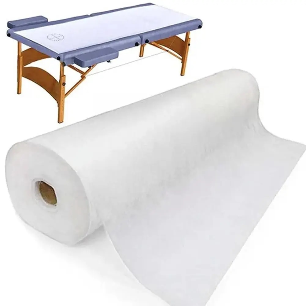 【New release】 1 Roll/50pc Spa Massage Mattress Sheets Salon Massage Cover Headrest Sheets Bed Roll Non-Woven Table Paper Tatto U0j8