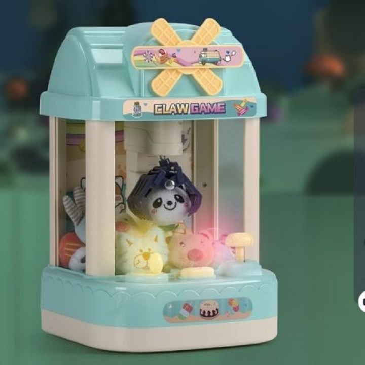 MÁY GẮP THÚ MINI KÈM THÚ BÔNG ĐỒ CHƠI CHO BÉ