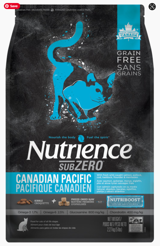 Hạt nutrience subzero cho mèo mọi lứa tuổi -