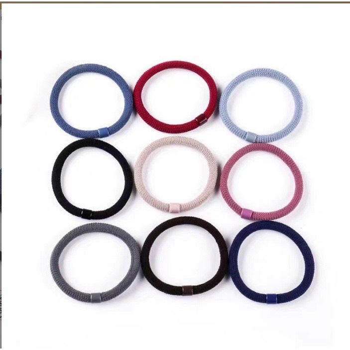SET 10 sợi - Chun cột tóc, dây cột tóc co giãn loại tốt