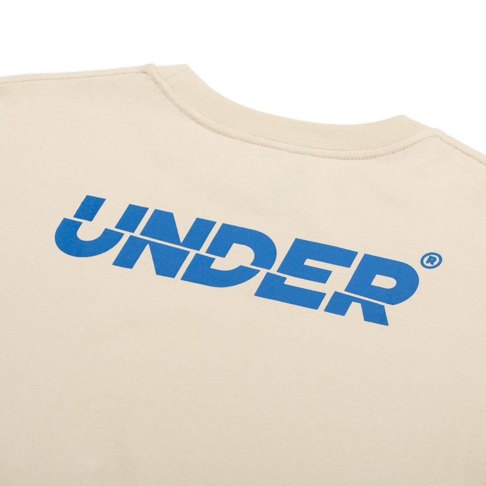 Áo thun UNDER Signature Logo Tee 2.0 (Cream) - UTS007D