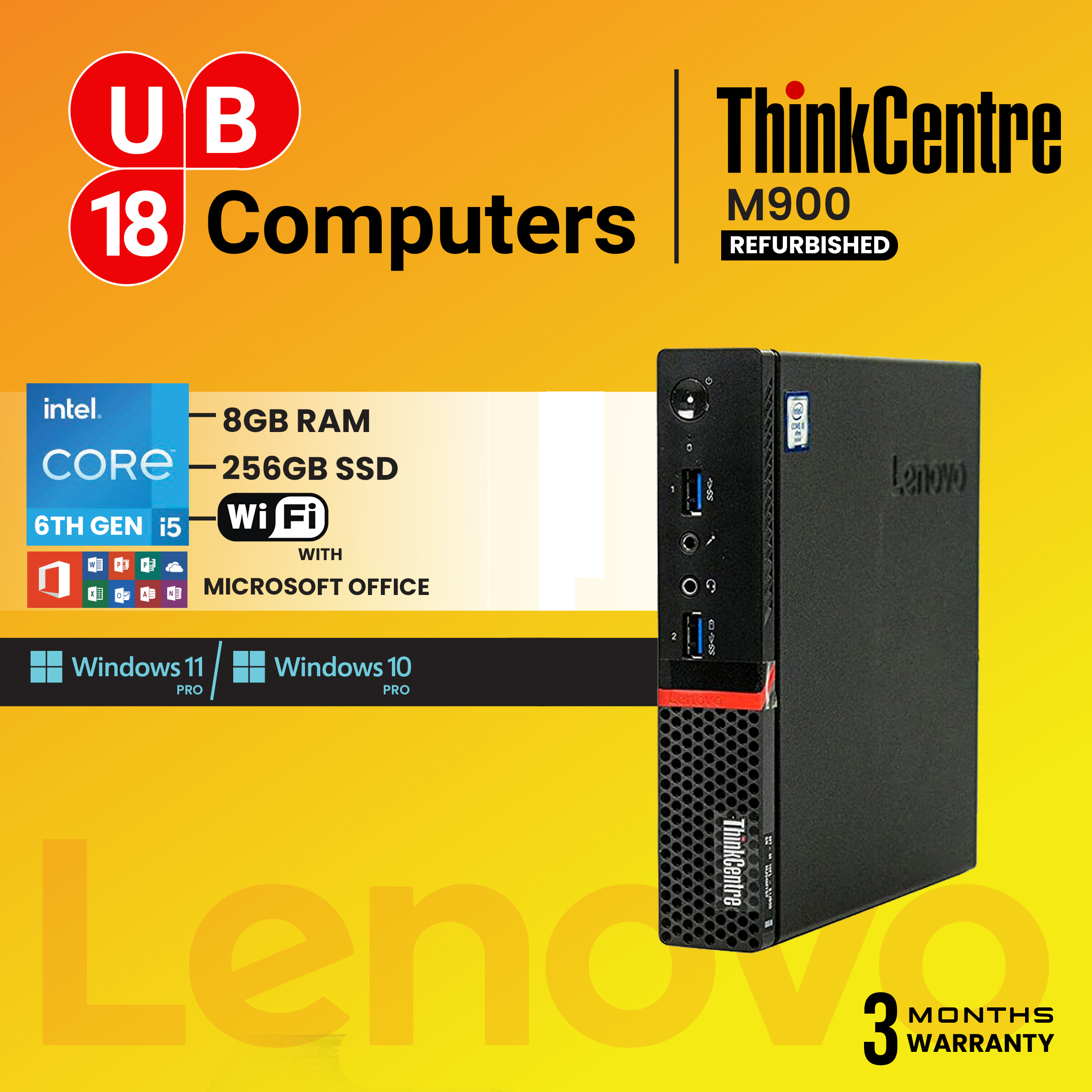 Lenovo M710Q Core i5 7th Gen micro desktop Win11 PRO | Lazada
