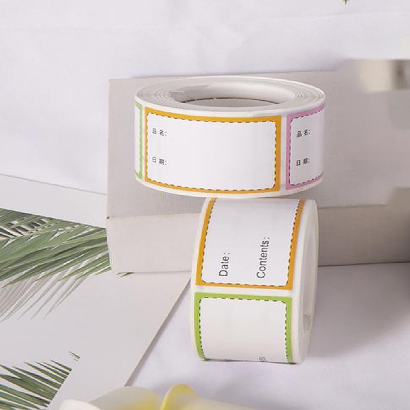 250Pcs/Roll Self-Adhesive Freezer Refrigerator Food Storage Paper ...