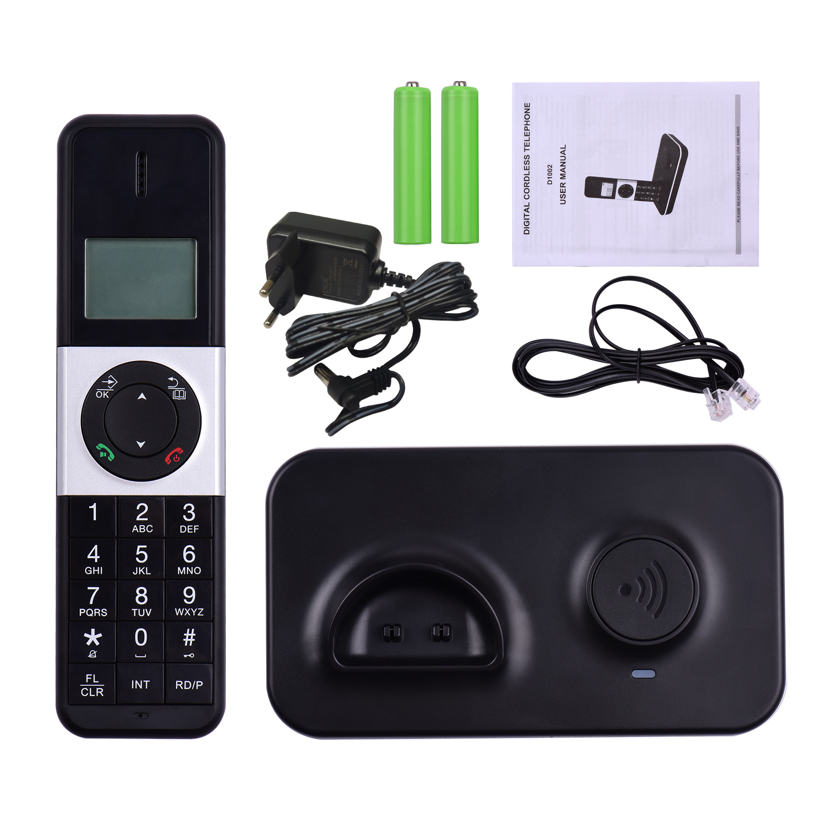【24H Fast shipping】 cordless landline phone telephone landline wireless telephone landline LCD 3