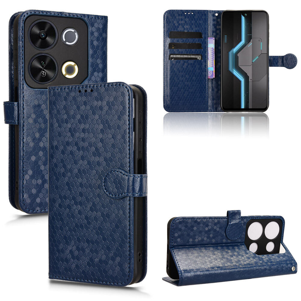 lthmy for Itel P65 4G P671L Phone Case Flip Wallet PU Leather Casing Shockproof Bracket Back Cover. 