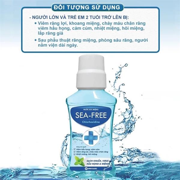 Nước súc miệng diệt khuẩn Seafree Chlorhedixine 250ml/chai