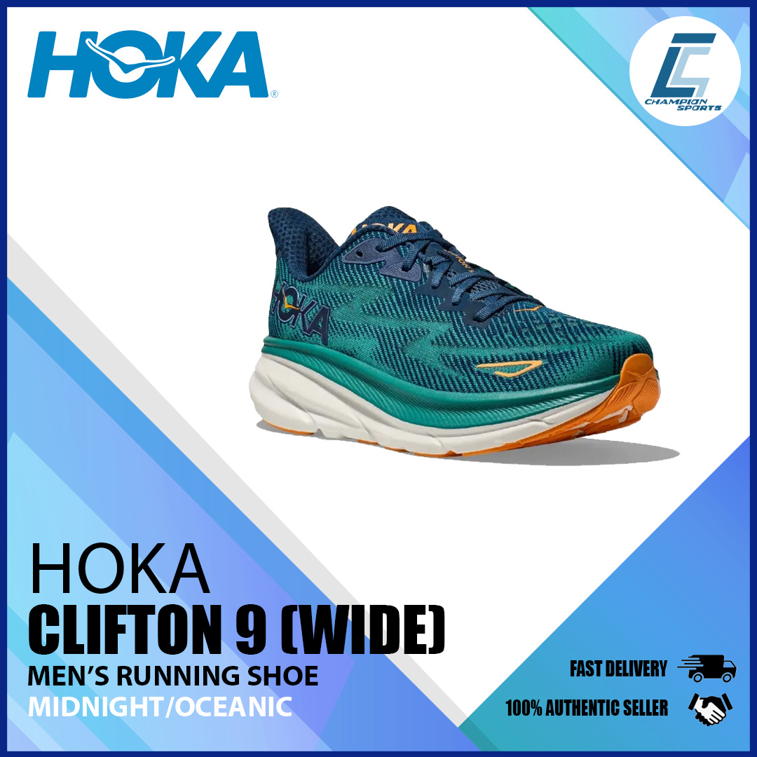 Hoka Men's Clifton 9 M Wide Running Shoes (1132210) (CC3/RO