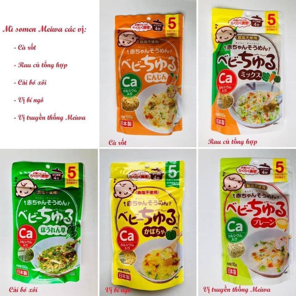 Mì somen baby churu bổ sung canxi date 8/2025