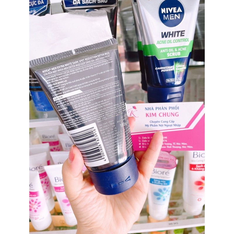 Sữa rửa mặt Nivea Men tuýp lớn 100g (Sáng da, sạch nhờn, giảm mụn)