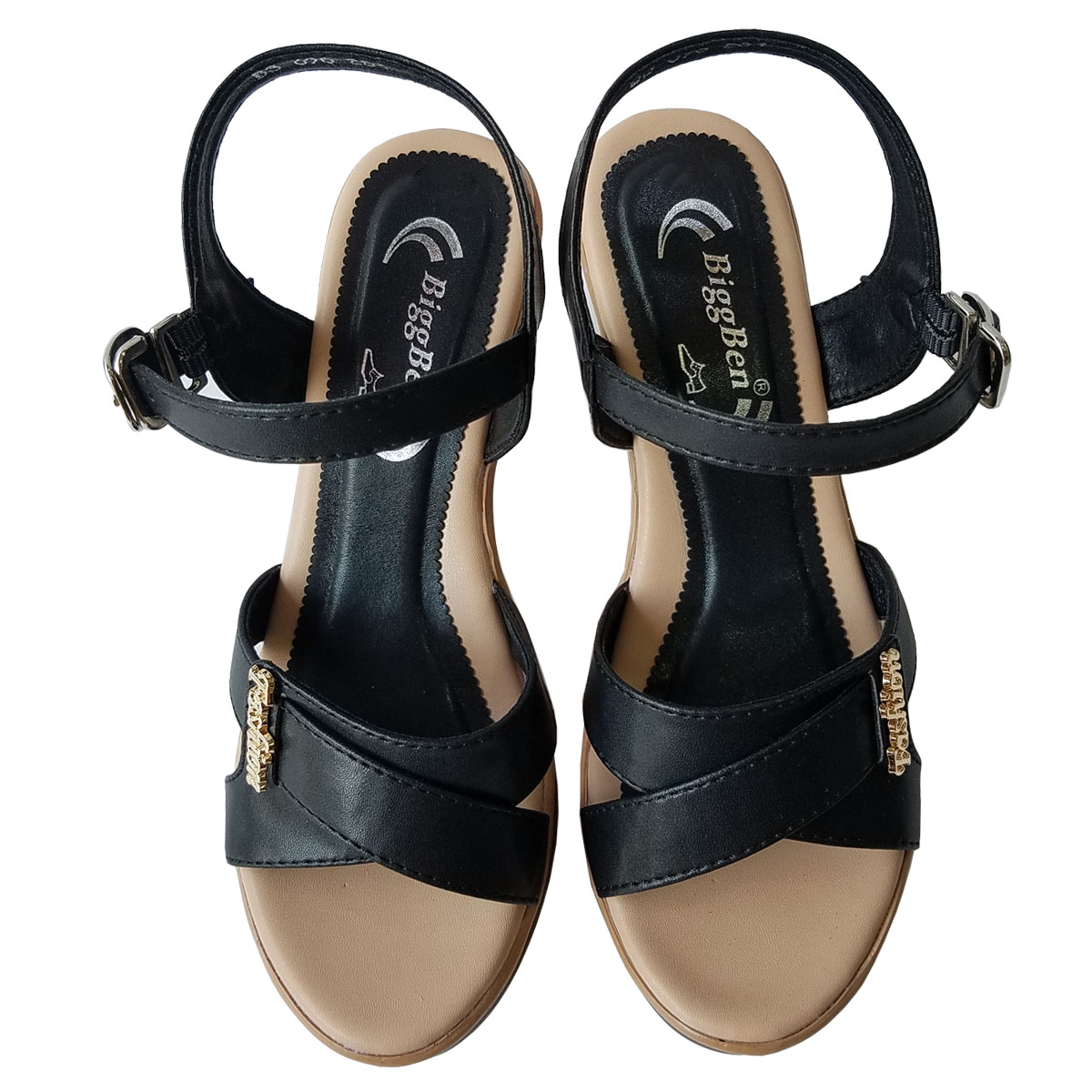 Giày sandal cao gót BIGGBEN Cao 7cm GCGB72