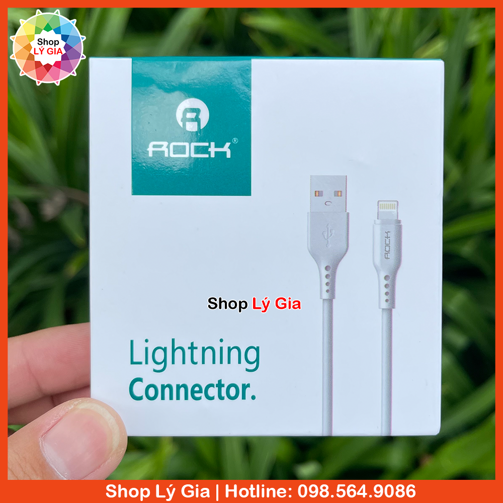 Cáp sạc USB to Lightning cho iPhone/iPad | Thương hiệu Rock