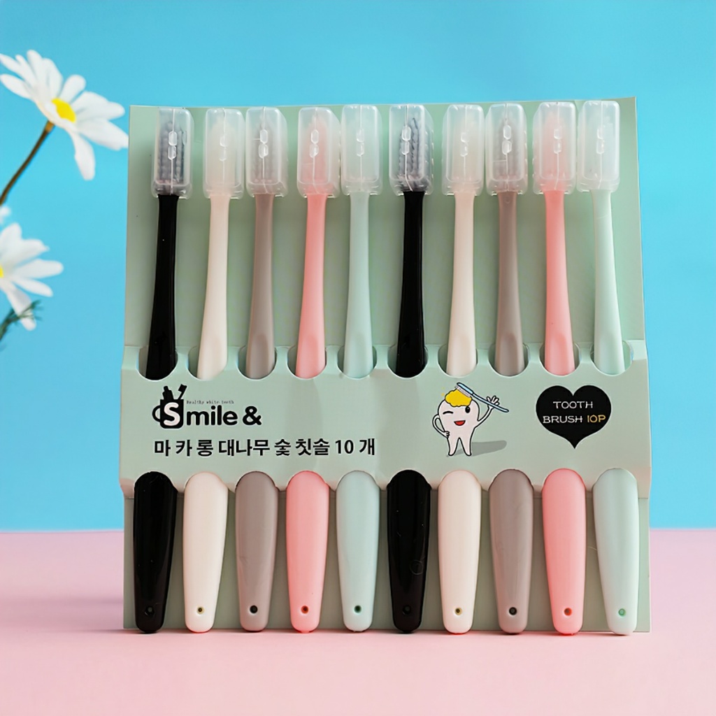 Combo 10 bàn chải đánh răng 18cm lông mềm