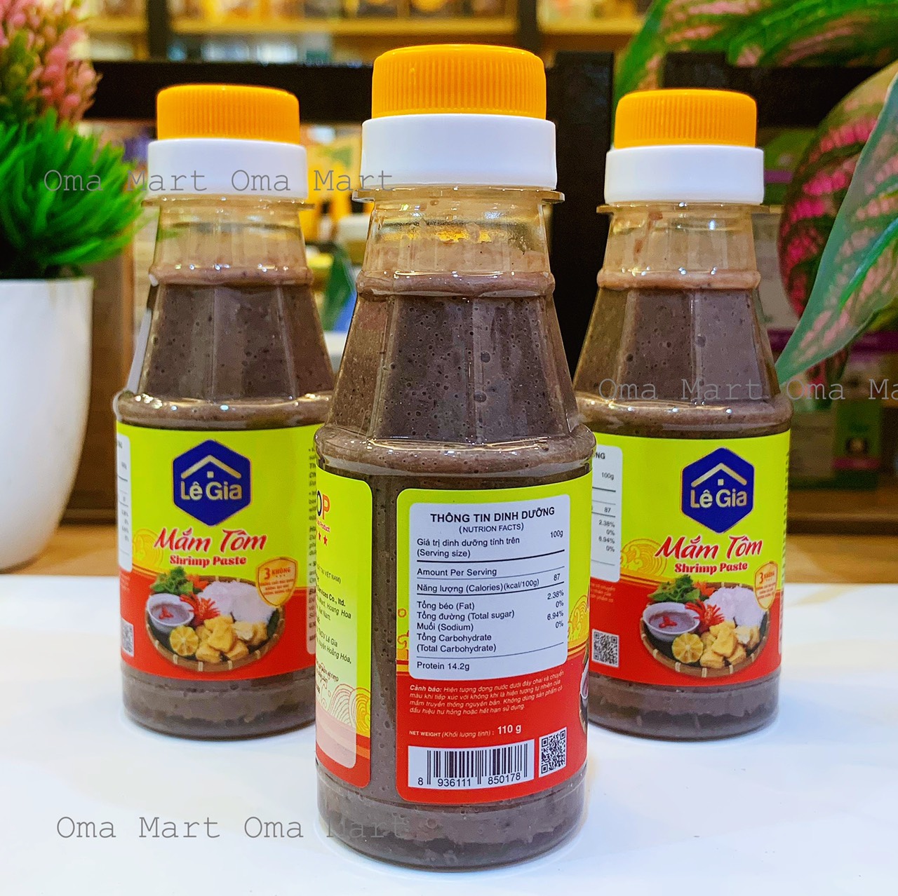 Mắm tôm ngon Lê Gia 110g (quy trình chuẩn HACCP, ISO 22000)
