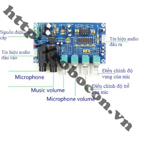MẠCH ECHO KHUẾCH ĐẠI MICRO KARAOKE XH-M173