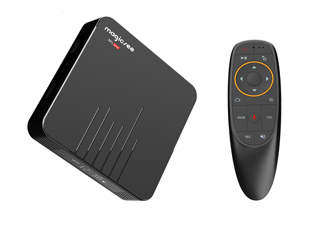 Android Tivi Box Magicsee N5 Max - Ram 4GB, Rom 32GB, Android 9.0 - Có Bản Rom ATV