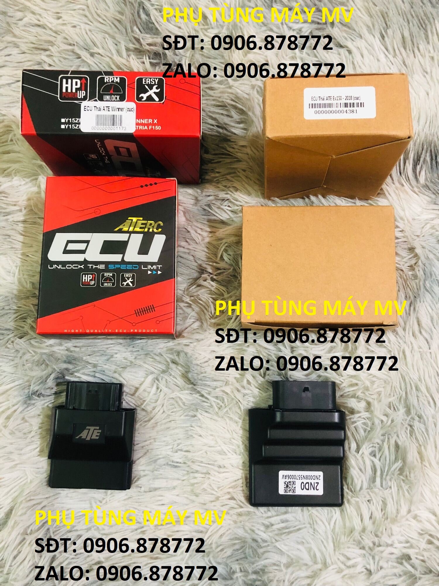 ECU ATE mở tua máy sẵn cho xe EX150/WINNER SONIC