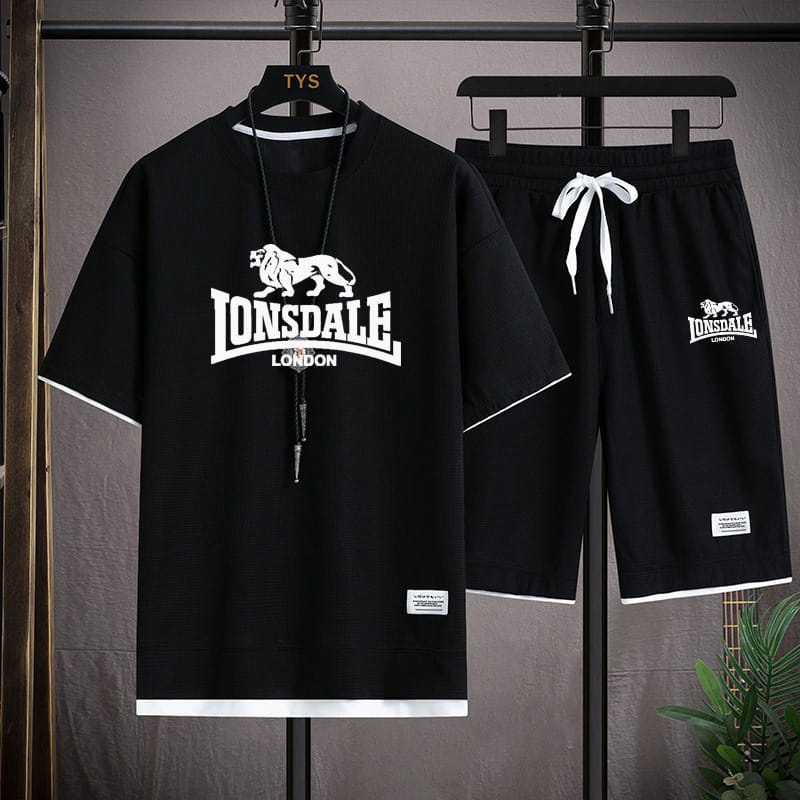 Men clothes Casual Mesh Short Sleeve Shirt and pants