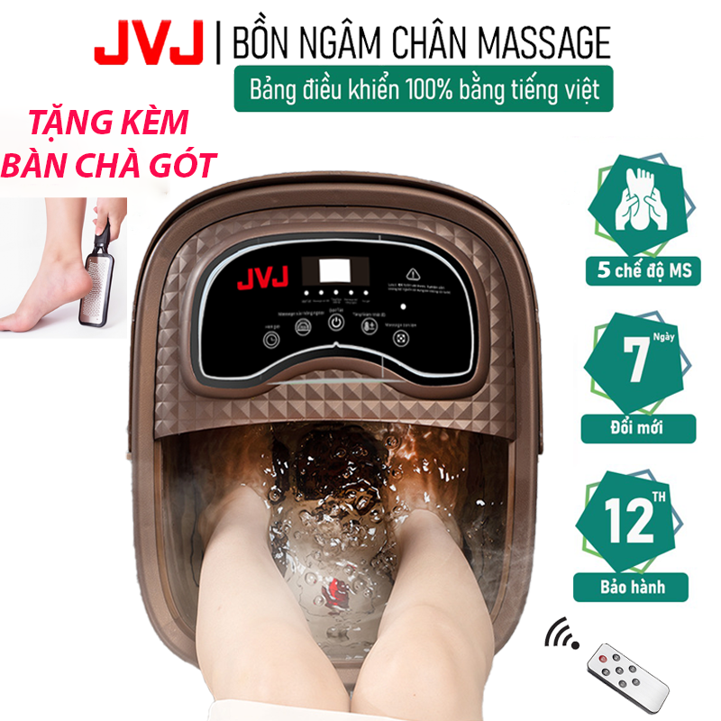 Bồn ngâm chân phiên bản Tiếng việt 2021 JVJ B2 massage tự động bằng con lăn thumbnail