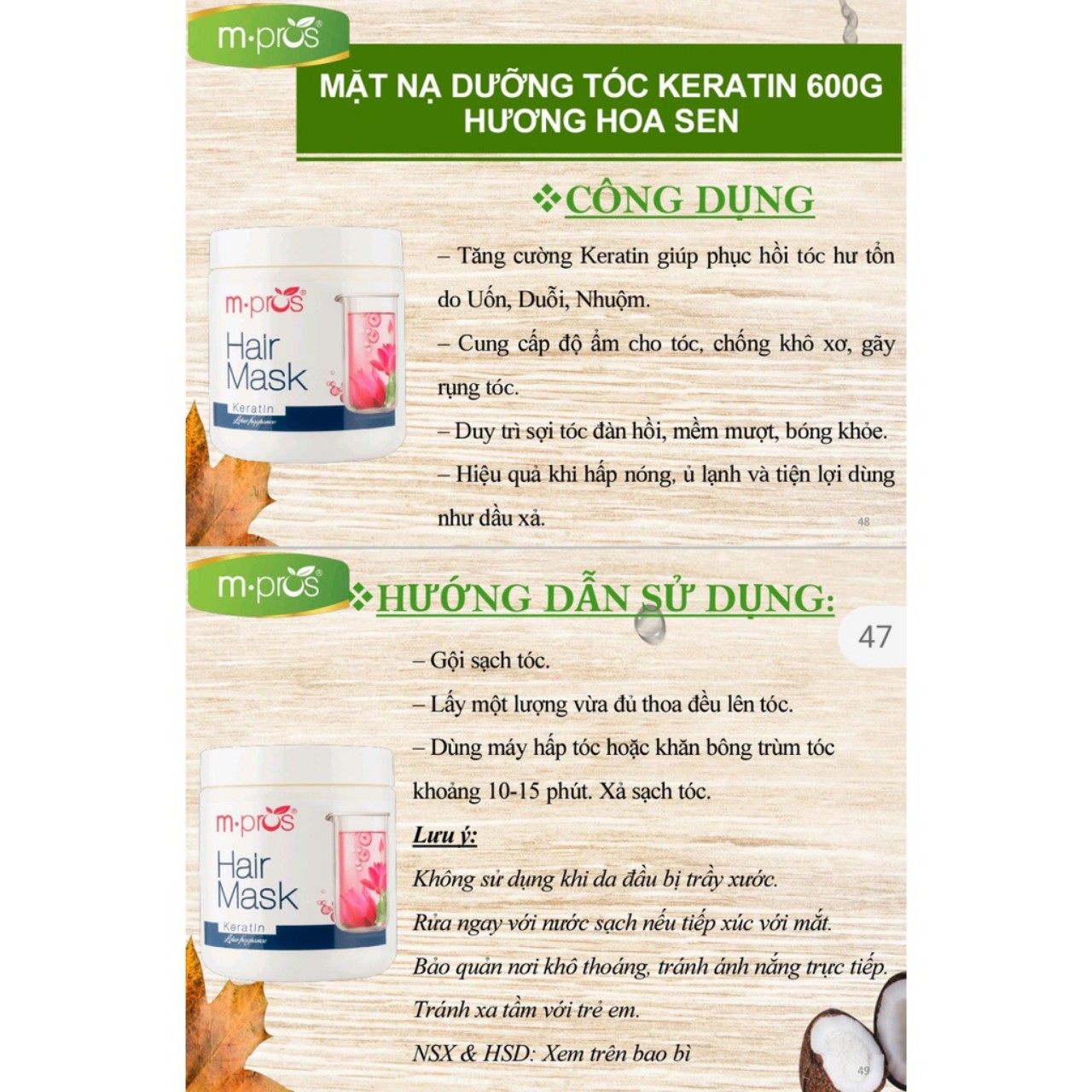 Hấp dầu dưỡng tóc siêu mượt M.pros 600G
