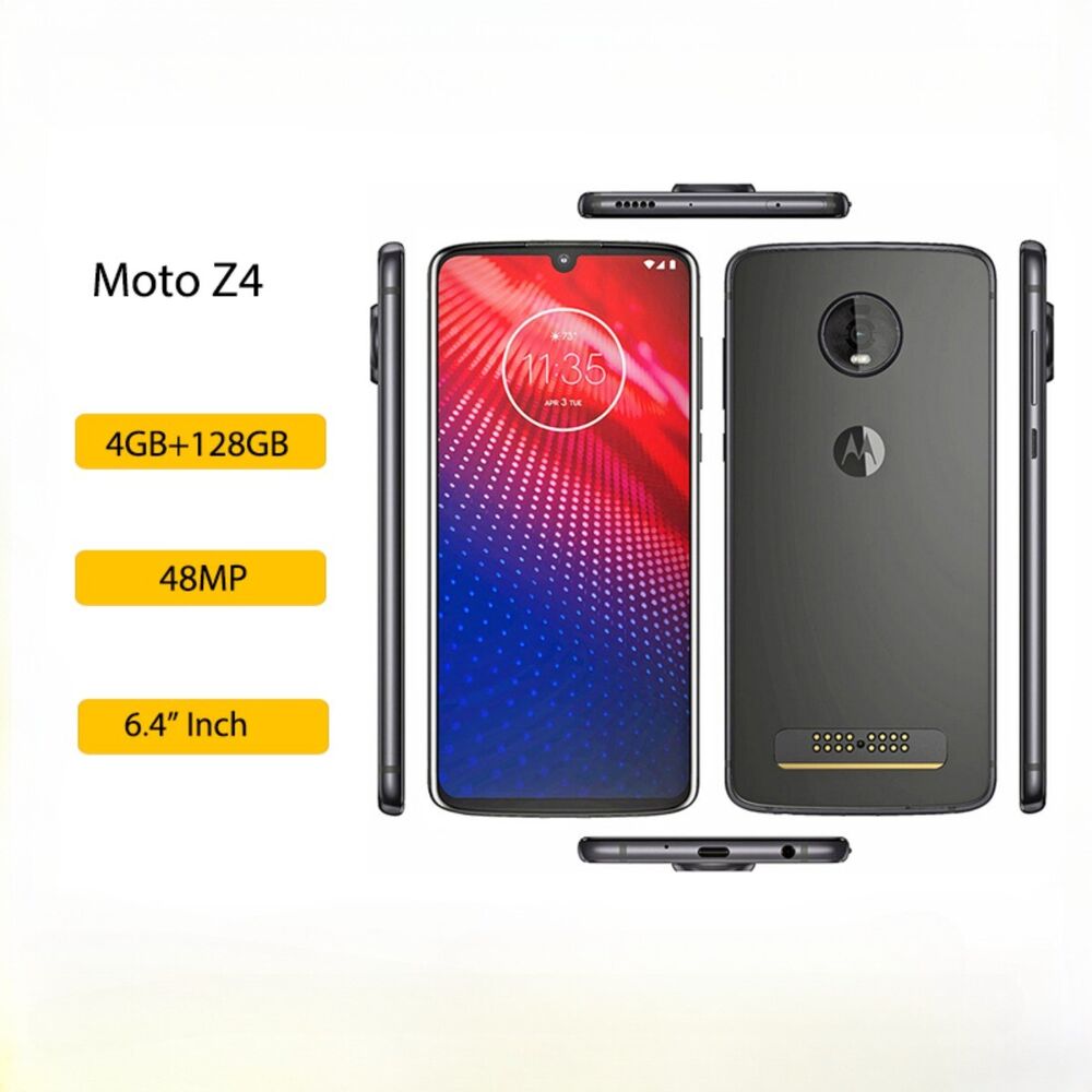 Unlocked Motorola Moto Z4 4G XT19804GB RAM 128GB ROM Cellphone