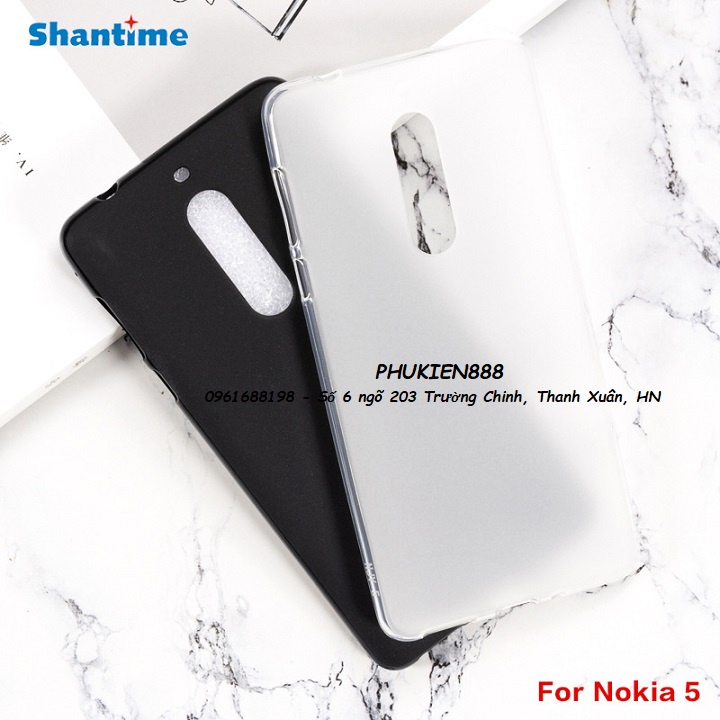 Ốp lưng điện thoại nokia 5 silicone dẻo