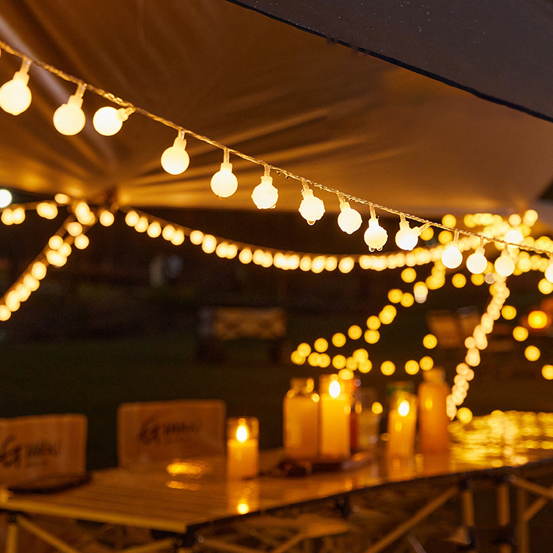 SADA led solar string lights camping tent flashing lights outdoor decorative string lights waterproof night market stall atmosphere lights