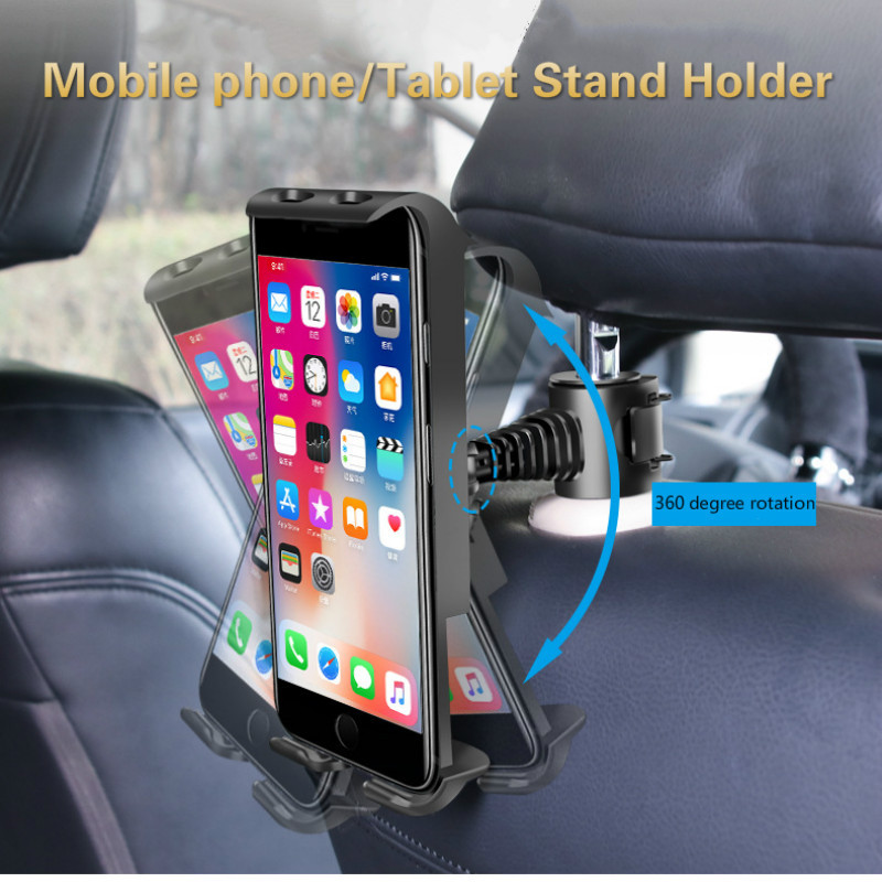 Adjustable Car Tablet Stand Holder For Ipad Tablet Accessories, Universal Tablet Stand Car Seat Back Bracket For 4-12 Inch Tablet