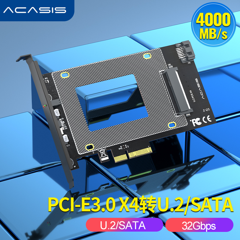 ACASIS PCIE X4 to U.2 SSD Riser Card PCI E 3.0 4X U.2 SFF-8639 U.2 to PCI-E 4X Adapter Card for Intel 2.5Inch SATA U2 SSD thumbnail