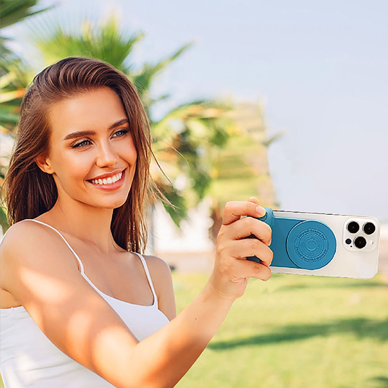 Macsafe Magnetic Camera Handle Bluetooth Stabilizers For Cell Phones Photo Bracket Anti-shake Selfie For Magsafe Wireless Charge.