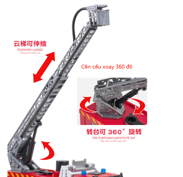 Xe ô tô cứu hỏa phun nước thật