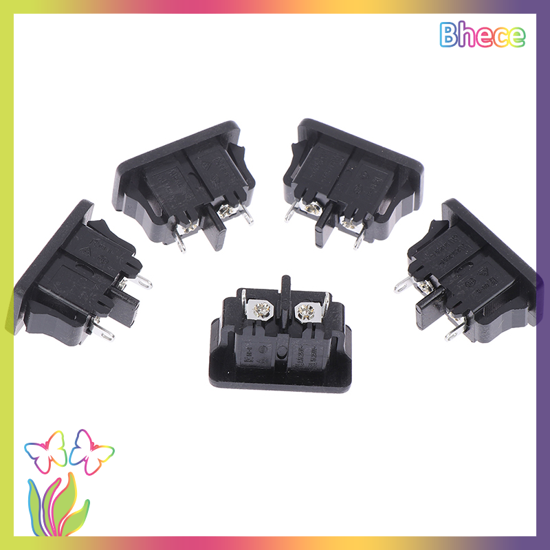 Bhece 5Pcs New AC250V 5A 2Pin AC power socket Mount Female Socket