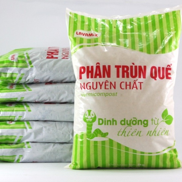 Phân trùn quế lavamix 2kg - phân bón bổ sung dinh dưỡng, cải tạo đất hiệu quả cho mọi loại cây