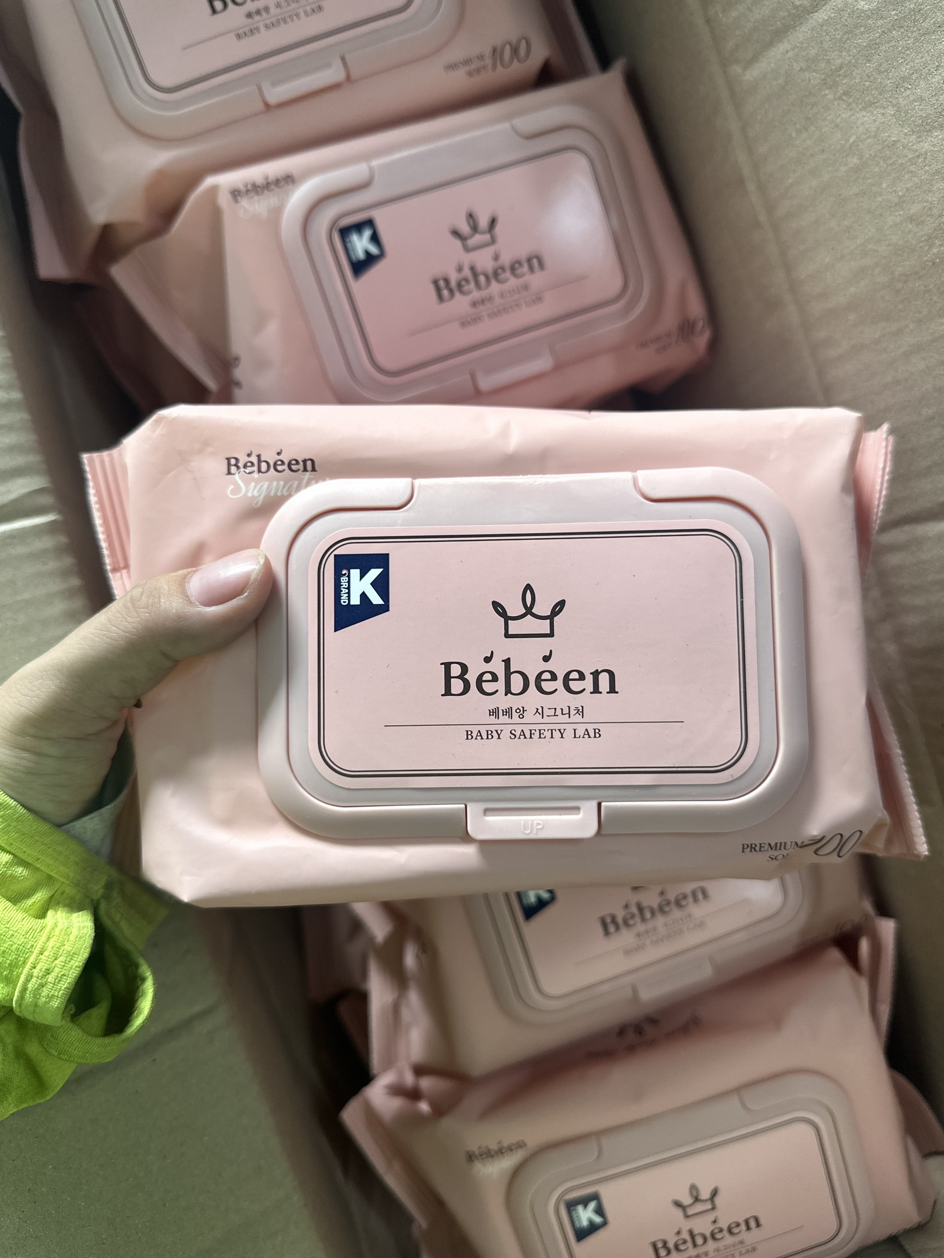 [Combo 10 cái ]Khăn giấy ướt Bebeen Hàn Quốc 100 tờ/hộp