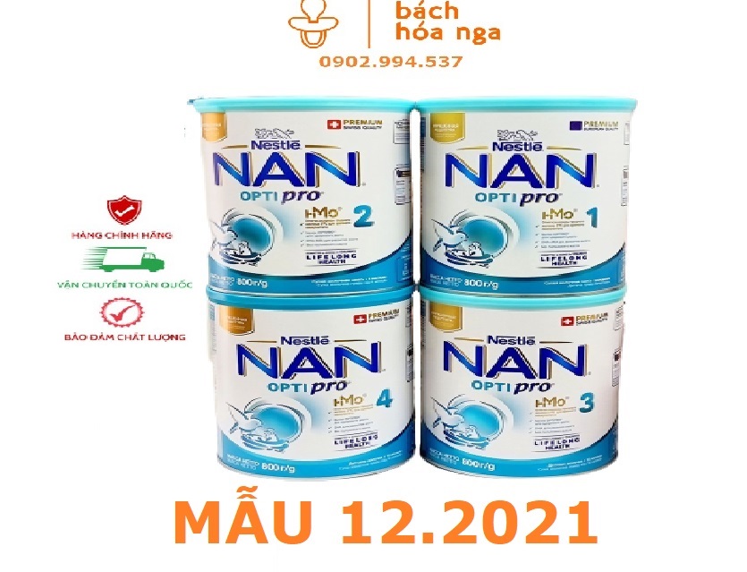 SỮA NAN NỘI ĐỊA NGA HỘP 800GR SỐ 1-2-3-4