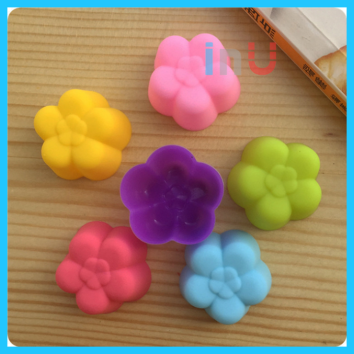 [HCM]HCM - Combo 5 khuôn silicon cupcake hình hoa 5cm