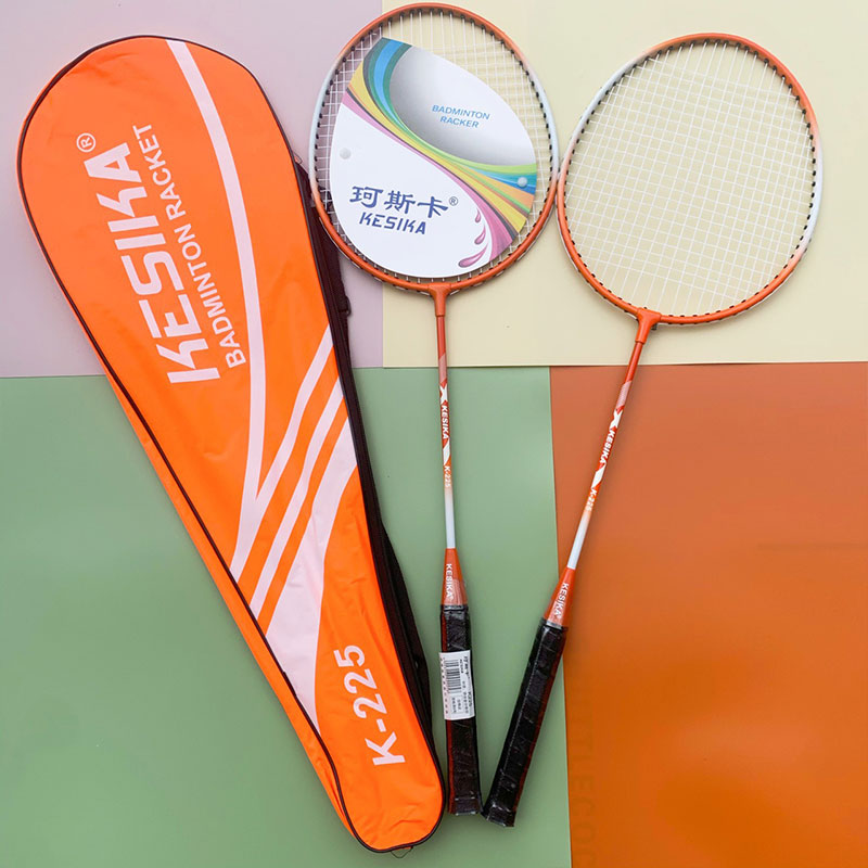 【CAMPOUT】Badminton racket double racket durable adult student professional training racket set