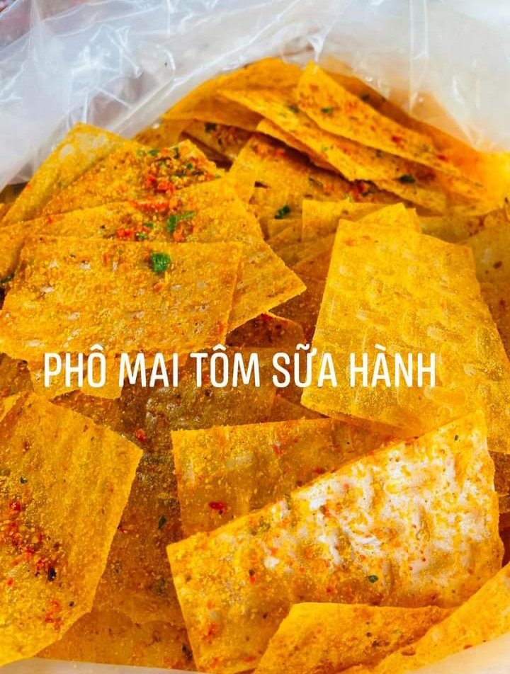 [ăn vặt] bánh tráng phô mai tôm hành 1kg