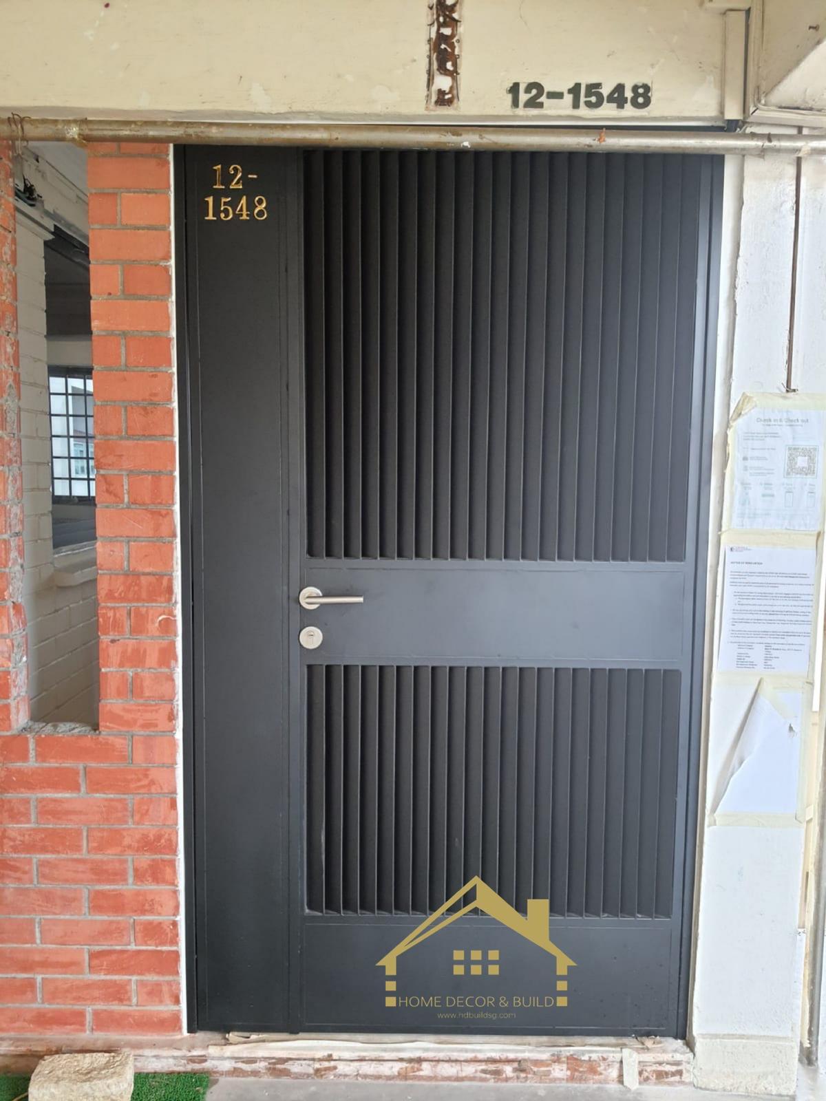 Privacy Louver Mild Steel Gate ( HDB / BTO / Condo / Landed ) Metal
