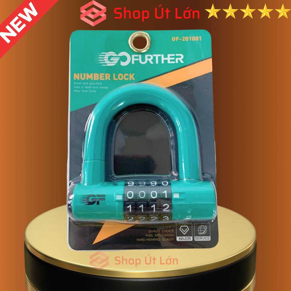 Ổ khoá số, khoá 4 số chữ u further, chống trộm cao cấp